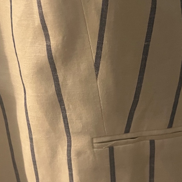 100% Fully Lines Linen Blazers - Picture 11 of 13